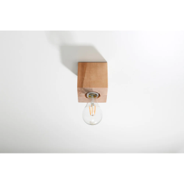 Lampe de plafond "Abel" en bois naturel SOL-SL.0675