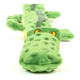 Jouet pour chien en peluche Gloria Dogmonsters Vert 100 % polyester Crocodile 65 x 5 x 6 cm
