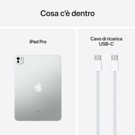 Tablette Apple iPad Pro 2024 11" Octa Core 8 GB RAM 512 GB Argenté