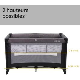 Nania Lit de voyage SODA 2 niveaux NAN3507460193947, 2 hauteurs réglables, facile à plier, supporte jusqu'à 15 kg
