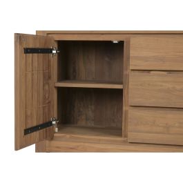 Présentoir Home ESPRIT Verre bois de teck 160 X 45 X 210 CM