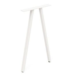 HERRAJES ALK Pied Métallique Anek H720 pour Tables - Hauteur 720mm, Largeur 418mm, Finition Gris