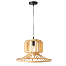 Lampe Suspendue Tlemcen SKD-P80115 en Rotin Style Boho-Chic Naturel