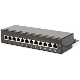 Digitus Panneau de brassage 1HE 12-Port Cat6A blindé noir