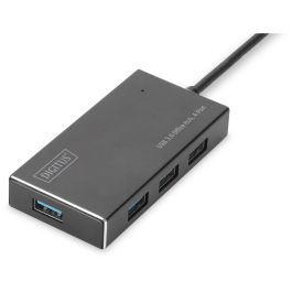 DIGITUS USB-Hub 4-Port 3.0->4xA3.0 m.Netzteil schwarz