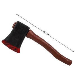 Hache d'accessoire de déguisement Halloween / film noir et rouge imitation sang, 42 cm, réaliste pour personnage effrayant Precio: 11.4999996. SKU: B1494SKVCX