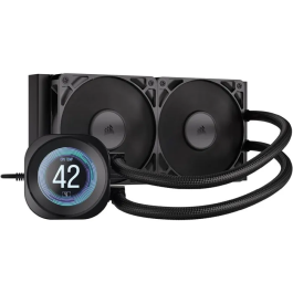 Corsair Nautilus RS LCD 240 mm - Watercooling processeur avec écran IPS, ventilateurs RS120 PWM, compatibilité Intel et AMD (Socket LGA 1851, AM5)