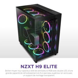 Boîtier ATX semi-tour NZXT H9 Elite Noir