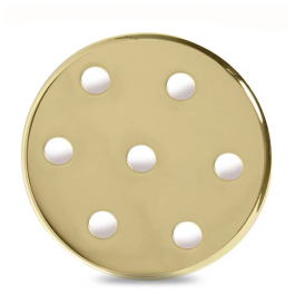 Rosace Métallique Dorée Ø 100mm - 7 Trous [AM-AR096]