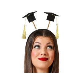 Diadema de Fête avec Chapeaux de Graduation Noirs et Pompons Dorés - Accessoire Original pour Cérémonie de Remise des Diplômes et Soirée à Thème Precio: 10.5. SKU: B1CKF27CSK