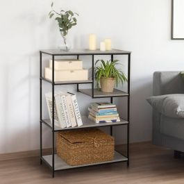Étagère Max Home Fer Bois MDF 5 Etagères 75 x 100 x 30 cm