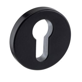 ARTICULOS INOXIDABLES Bocallave Redonda IN.04.28R.Y08.N para Cilindro Europeo, Acero Inoxidable Satinado con Base Interior de Nylon, Acabado Negro Precio: 12.5000004. SKU: B1ATL2PKE6