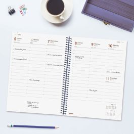 Agenda Finocam YEAR Bleu A5 15,5 x 21,2 cm 2026