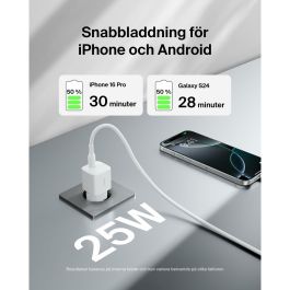 Câble USB vers Lightning Belkin WCA012KQWH Blanc