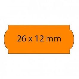 Rouleau d'Étiquettes Orange 26 x 12 mm (36 Unités)