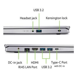 Ordinateur Portable Acer NX.J7WEB.02C 39" AMD Ryzen 7 5825U 16 GB RAM