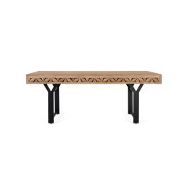 GINER Y COLOMER Table de Salle à Manger Rectangulaire en Bois de Mango 200 cm, Style Rustique et Industriel, avec Base en Métal en Forme de Y Precio: 1199.988. SKU: B1ES98X6BN