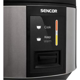 Sencor SRM 1890SS - Cuiseur à riz automatique 1,8 L, acier inoxydable, 700-830 W, chaleur uniforme, maintien au chaud 6 h