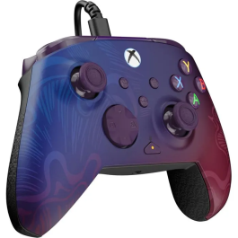 Turtle Beach Manette de jeu Xbox Rematch Advanced Officielle Filaire, Couleur Purple Fade, avec Boutons Assignables Arrière, Gâchettes, Vibration et Contrôles Audio - Compatible PC