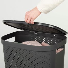 Panier à linge Curver INFINITY Gris Plastique 60 L 44 x 60 x 35 cm (6 Unités)