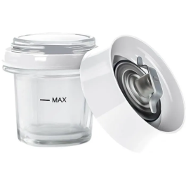 Sencor SBL 3271SS Blender Mixeur, Puissance 250 W, Bol Verre 0.8 L, 2 Niveaux de Vitesse avec Fonction Pulse, Lames Acier Inoxydable, Pour Soupes, Cocktails, Aliments Bébé