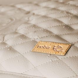 Chaise haute évolutive 2-en-1 - ROBA - BORN UP - Transat inclinable 'Greyish matelassé' inclus - Bois naturel