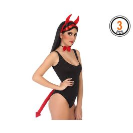 Set Déguisement Démon avec Diadème, Cravate et Queue Rouge pour Halloween et Fêtes - Accessoire Adulte Precio: 10.5. SKU: B152C3YLTR