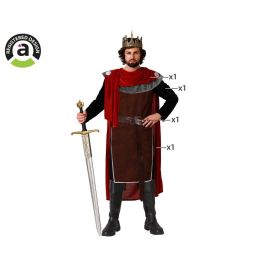 Costume Roi Medieval Rouge avec Cape pour Homme Adulte - Taille M-L - Disfraz Rey Medieval - Polyester 2023 Precio: 30.192. SKU: B1JNV7L635