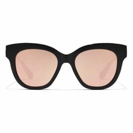 Hawkers Lunettes de Soleil AUDREY Papillon Noir Monture Rose Gold Verres Noir Femme 140mm