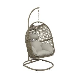 Fauteuil de jardin suspendu osier Marron 95 x 195 cm