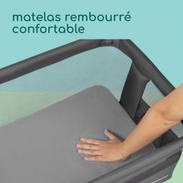BEBECONFORT Zina Berceau Pliable Bebe & Cododo, 0-6 m (0-9 kg), 5 Positions, Matelas Inclinable, Mineral Graphite