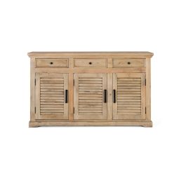 GINER Y COLOMER Buffet en Bois de Mango Massif 3 Portes 3 Tiroirs - 150x90x40 cm - Teinte Naturelle - Meuble de Rangement Rustique Precio: 1151.988. SKU: B1E5B6ZQSY