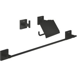 Grohe 411242430 Jeu d'accessoires 3 en 1 Noir Mat Métal Douche