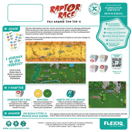 Asmodee - Raptor Race - Jeu d'ambiance de société en français pour 2 à 6 joueurs à partir de 8 ans - Intérieur