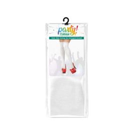 Collants Blancs Unis pour Adulte - Idéal pour Costume d'Ange, Infirmière, Mariée ou Mime - Utilisés pour Spectacles Scolaires, Carnaval et Fêtes à Code Couleur