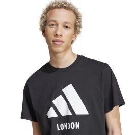 T-shirt à manches courtes homme Adidas London Noir 9-10 Ans