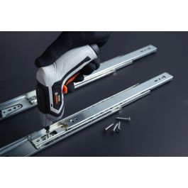 Meister MAS36 Visseuse sans fil 3,6V avec batterie Li-ion 2,0 Ah, couple 5 Nm, vitesse 220 tours/min, éclairage LED et grip confortable