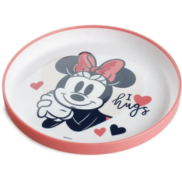 Thermobaby Assiette Bébé Anti-Dérapante et Micro-Ondable Disney Baby Minnie - Pour Enfants dès 10 Mois