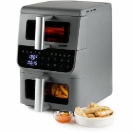Domo Airfryer DO550FR Friteuse sans huile Double cuve 3,5 L + 6,5 L 10 programmes 2500W