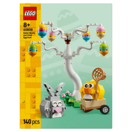 Lego 40808 Set Lapin de Pâques et Chasse aux Œufs avec 2 Animaux en Briques de Construction - Jouet Printemps Multicolore pour Enfants