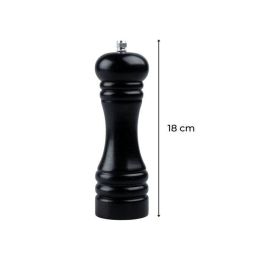 Fackelmann Profesional Juego de 2 molinillos de pimienta manuales AAATI65011 18 cm Negro