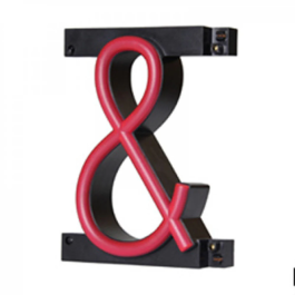 Lettres LED Néon Personnalisables - Largeur 108mm, Hauteur 161mm, Profondeur 38mm - Accessoires de Montage Inclus