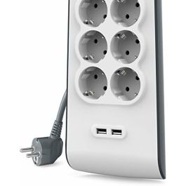 Multiprise 8 Prises avec Interrupteur Belkin BSV804VF2M USB x 2 Blanc (2 m)
