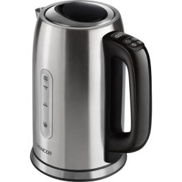 Sencor Bouilloire Électrique SWK 1760BK - 1,7 L - 2400 W - Réglage Température Numérique - Fonction Maintien au Chaud 240 min - Filtre Amovible