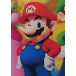 Coussin Mario Bros 41 x 3 x 39 cm Multicouleur Polyester Enfant