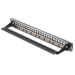 Digitus Patchpanel 1U 24 Ports Modulaire Rackmount Cat5e, Cat6, Cat6a Noir