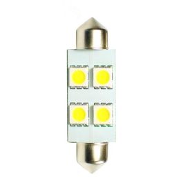 M-Tech Blister 2X Led L072W C5W 36 mm 4XSmd5050 Blanc 12V 1,36W