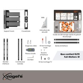 Support TV avec Bras Vogel's TVM5445 NEGRO 32" 65"