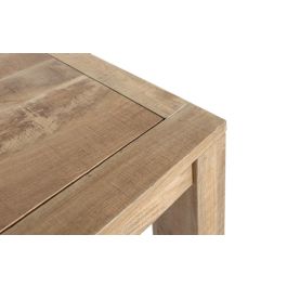 GINER Y COLOMER - Table de salle à manger en bois de manguier massif 200 cm, style robuste avec finition naturelle et épaisseur de plateau de 3 cm