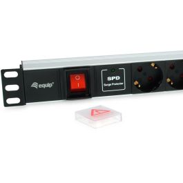Equip Steckdosenleiste 19"(1HE)7fach mit Ü-Schutz + Schalt